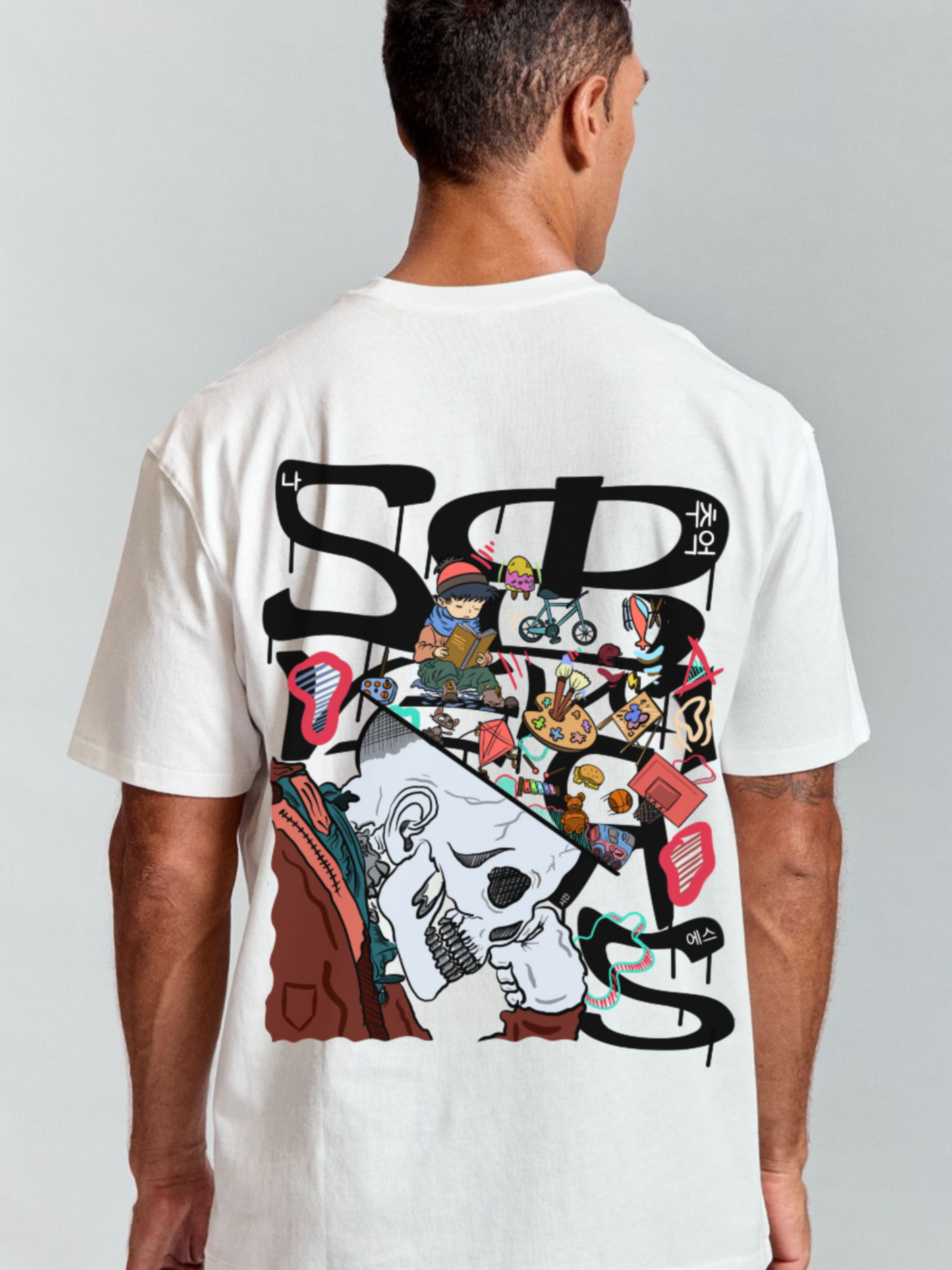 Men's Nostalgia Graphic Printed T-shirt Bold