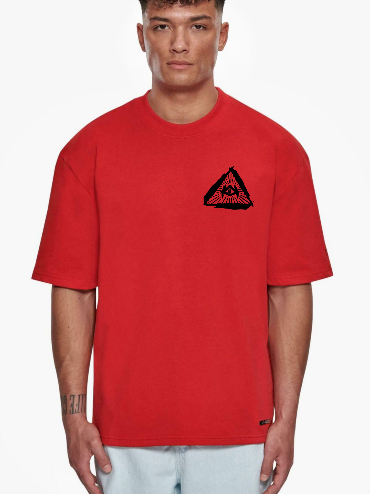 RCB Graphic Printed Oversized T-shirt Minimal