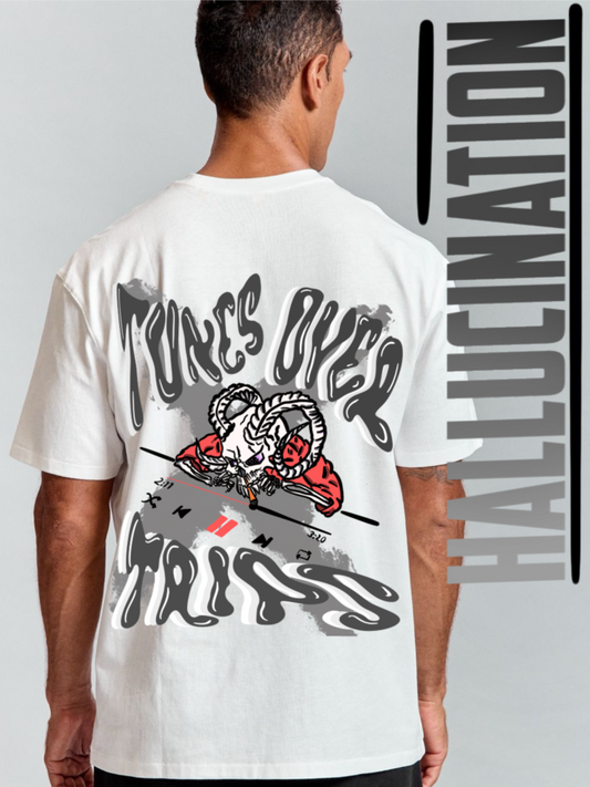 Men's Hallucination Graphic Printed T-shirt  Bold