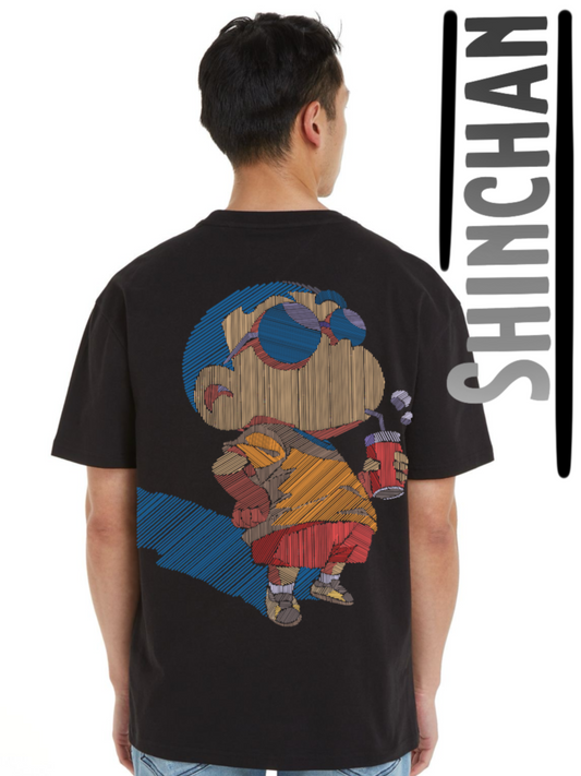 Men's Shinchan Graphic Printed T-shirt Bold