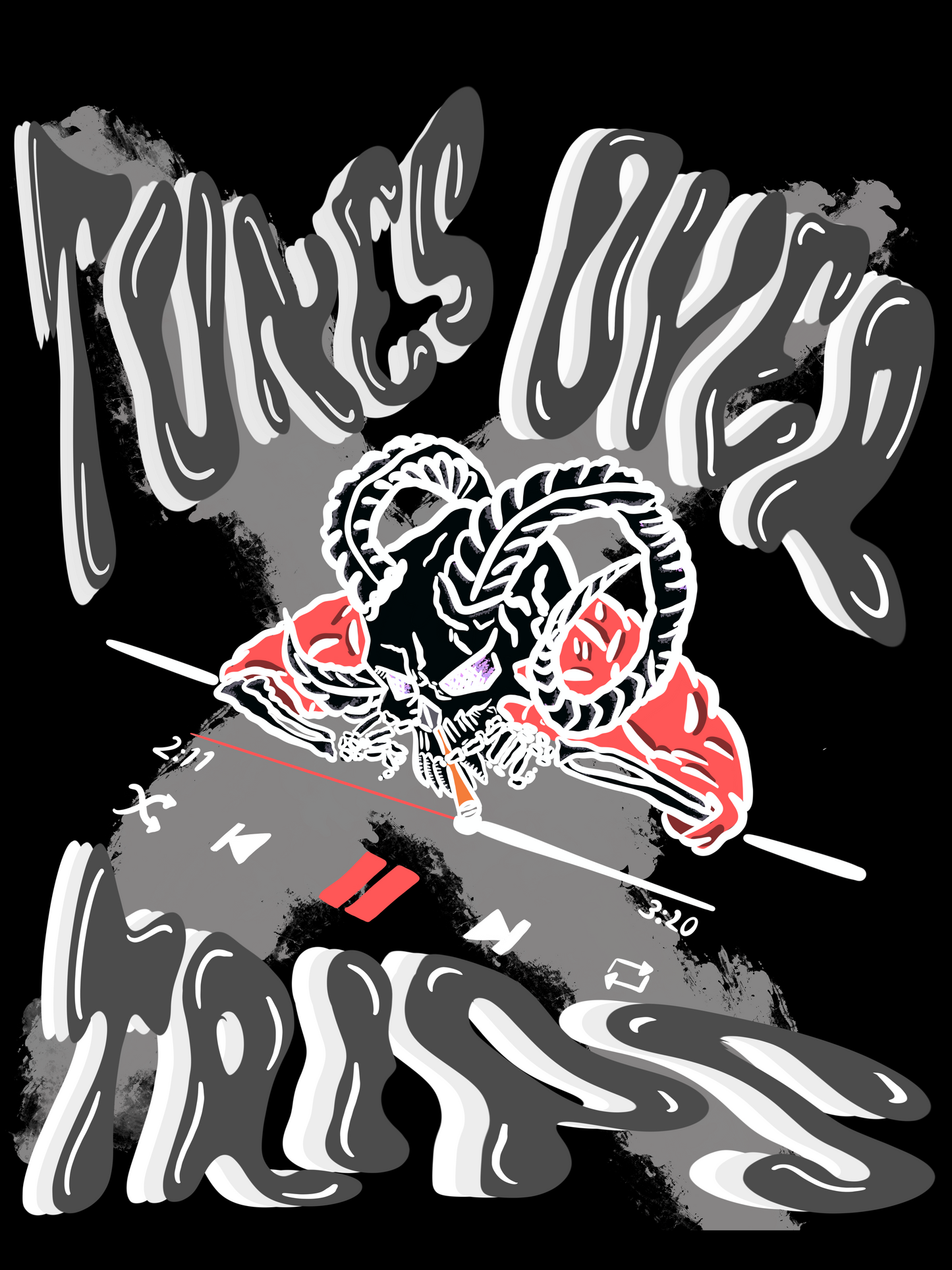 Men's Hallucination Graphic Printed T-shirt  Bold